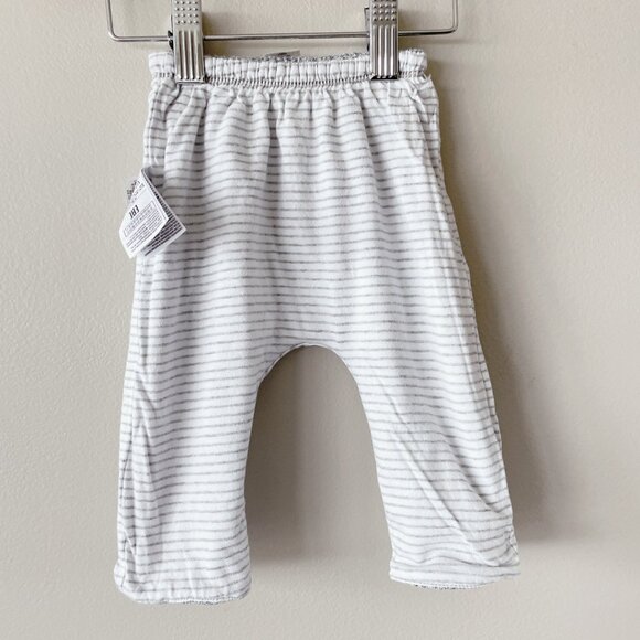 GAP sweatpant reversible 0-3m marled salt & pepper unisex grey & white - Picture 6 of 17